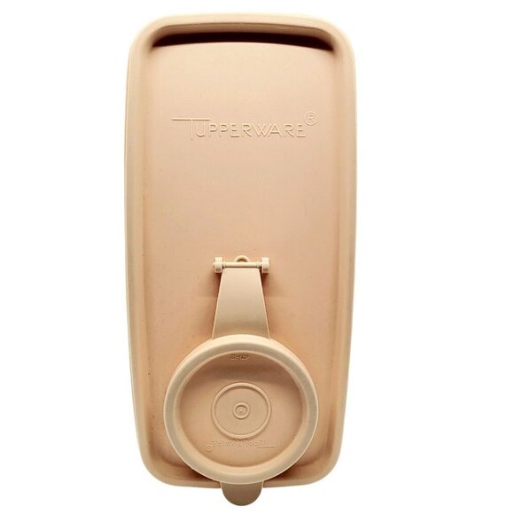 Vintage Tupperware Cereal Keeper 13 Cup w/Flip-Top Sheer Peach Top #469 & 471-12 - Picture 6 of 7